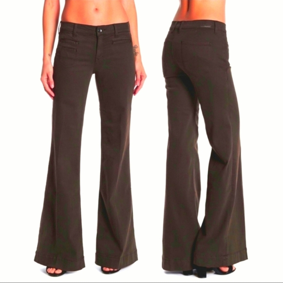 Level 99 Denim - Anthroplology Level 99 Brown Dahlia Flare Jeans
